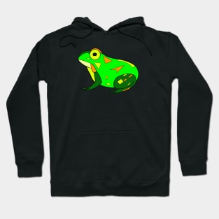 Bright Green Pobblebonk Frog Hoodie